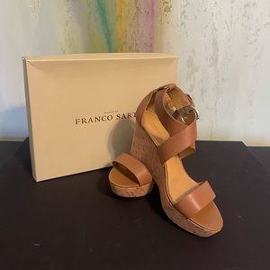 Franco Sarto tan wedges